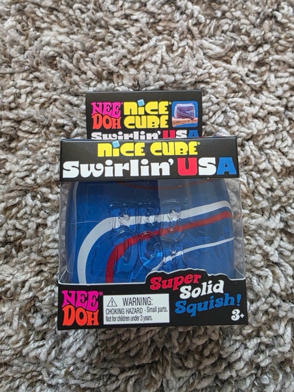 Nee Doh Nice Cube Swirlin' USA- red, white and blue ( weekend sale)
